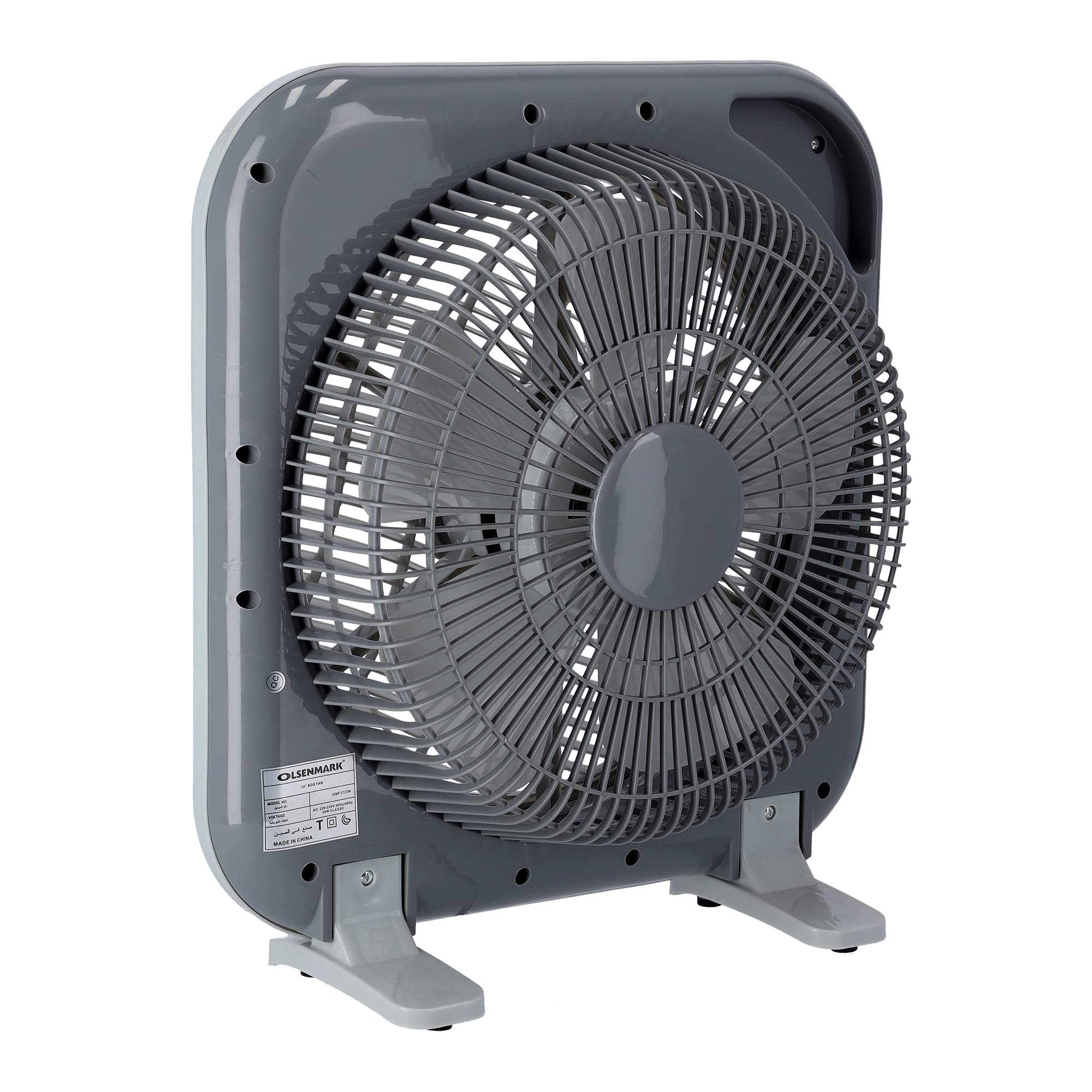Olsenmark Box Fan, White/Blue , 12Inch مروحة مكتب بتصميم صندوق من اولسن مارك باللونين الابيض والازرق مقاس 12 بوصة Olsenmark Box Fan, White/Blue , 12Inch مروحة مكتب بتصميم صندوق من اولسن مارك باللونين الابيض والازرق مقاس 12 بوصة